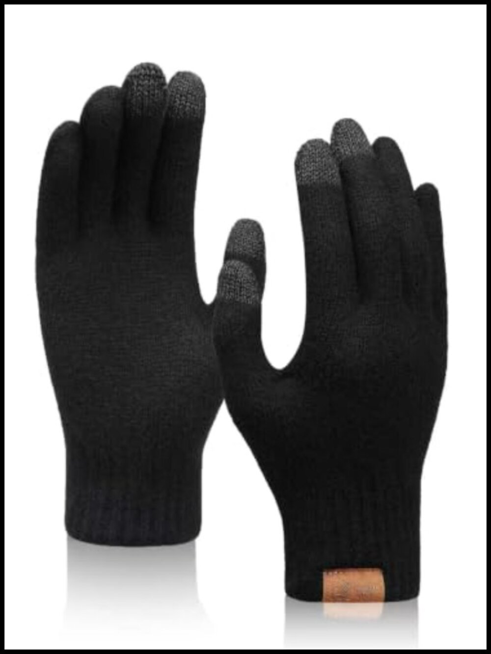Merino Wool Gloves Winter Warm Touchscreen Knit